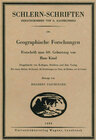 Buchcover Geographische Forschungen