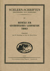 Buchcover Beiträge zur geschichtlichen Landeskunde Tirols