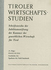 Buchcover Geschichte der Sparkasse der Stadt Innsbruck