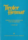 Buchcover Tiroler Heimat 71 (2007)