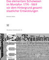 Buchcover Das elementare Schulwesen im Montafon 1774–1869