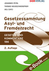 Buchcover Gesetzessammlung Asyl- und Fremdenrecht