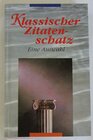 Buchcover Klassischer Zitatenschatz