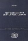Buchcover Vertrauensschutz und Verfassungsrecht