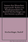 Buchcover Immer den Menschen zugewandt