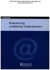 Buchcover Evaluierung juristischer Datenbanken