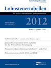 Buchcover Lohnsteuertabellen 2012 inklusive Rechner zum Download
