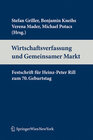 Buchcover Wirtschaftsverfassung und Binnenmarkt