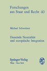 Buchcover Dauernde Neutralität und Europäische Integration