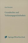 Buchcover Grundrechte und Verfassungsgerichtsbarkeit