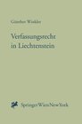 Buchcover Verfassungsrecht in Liechtenstein