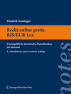 Buchcover Recht online gratis. RIS/EUR-Lex