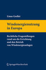 Buchcover Windenergienutzung in Europa