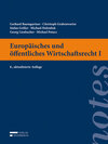 Buchcover Europäisches und öffentliches Wirtschaftsrecht I