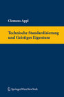 Buchcover Technische Standardisierung und Geistiges Eigentum