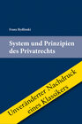 Buchcover System und Prinzipien des Privatrechts