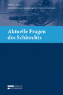 Buchcover Aktuelle Fragen des Schirechts