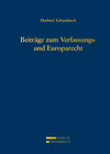 Buchcover Beiträge zum Verfassungs- und Europarecht