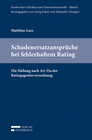 Buchcover Schadenersatzansprüche bei fehlerhaftem Rating