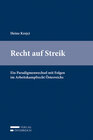 Buchcover Recht auf Streik