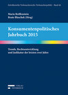 Buchcover Konsumentenpolitisches Jahrbuch 2015