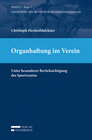 Buchcover Organhaftung im Verein