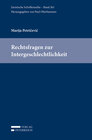 Buchcover Rechtsfragen zur Intergeschlechtlichkeit