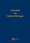 Buchcover Festschrift für Gerhart Holzinger