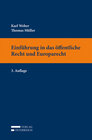 Buchcover Einführung in das öffentliche Recht und Europarecht