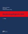 Buchcover Bundesvergabegesetz 2018