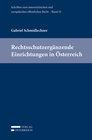 Buchcover Rechtsschutzergänzende Einrichtungen in Österreich