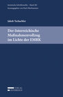 Buchcover Der österreichische Maßnahmenvollzug im Lichte der EMRK