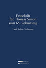 Buchcover Festschrift für Thomas Simon zum 65. Geburtstag