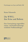 Die WWU, ihre Krise und Reform width=