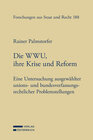 Buchcover Die WWU, ihre Krise und Reform