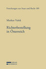 Buchcover Richterbestellung in Österreich