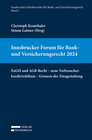 Buchcover Innsbrucker Forum für Bank- und Versicherungsrecht 2024