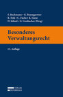 Buchcover Besonderes Verwaltungsrecht