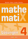 Buchcover Mathematix 4. Lösungen