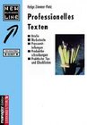 Buchcover Professionelles Texten