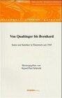 Buchcover Von Qualtinger bis Bernhard