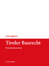 Buchcover Tiroler Baurecht