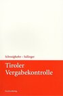 Buchcover Tiroler Vergabekontrolle