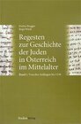 Buchcover Regesten zur Geschichte der Juden in Österreich im Mittelalter
