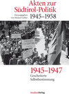 Buchcover Akten zur Südtirol-Politik 1945-1958