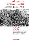 Buchcover Akten zur Südtirol-Politik 1945-1958