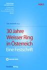 Buchcover 30 Jahre Weisser Ring in Österreich