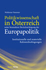 Buchcover Politikwissenschaft in Österreich unter besonderer Berücksichtigung der Europapolitik