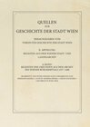 Buchcover Regesten der Urkunden aus dem Archiv des Wiener Bürgerspitals 1257–1400