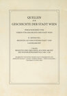 Buchcover Regesten der Urkunden aus dem Archiv des Wiener Bürgerspitals 1401–1530